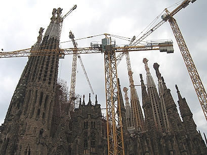 Sagrada Familia Virtuelle Textbaustelle